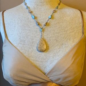 Abalone necklace 19” long
